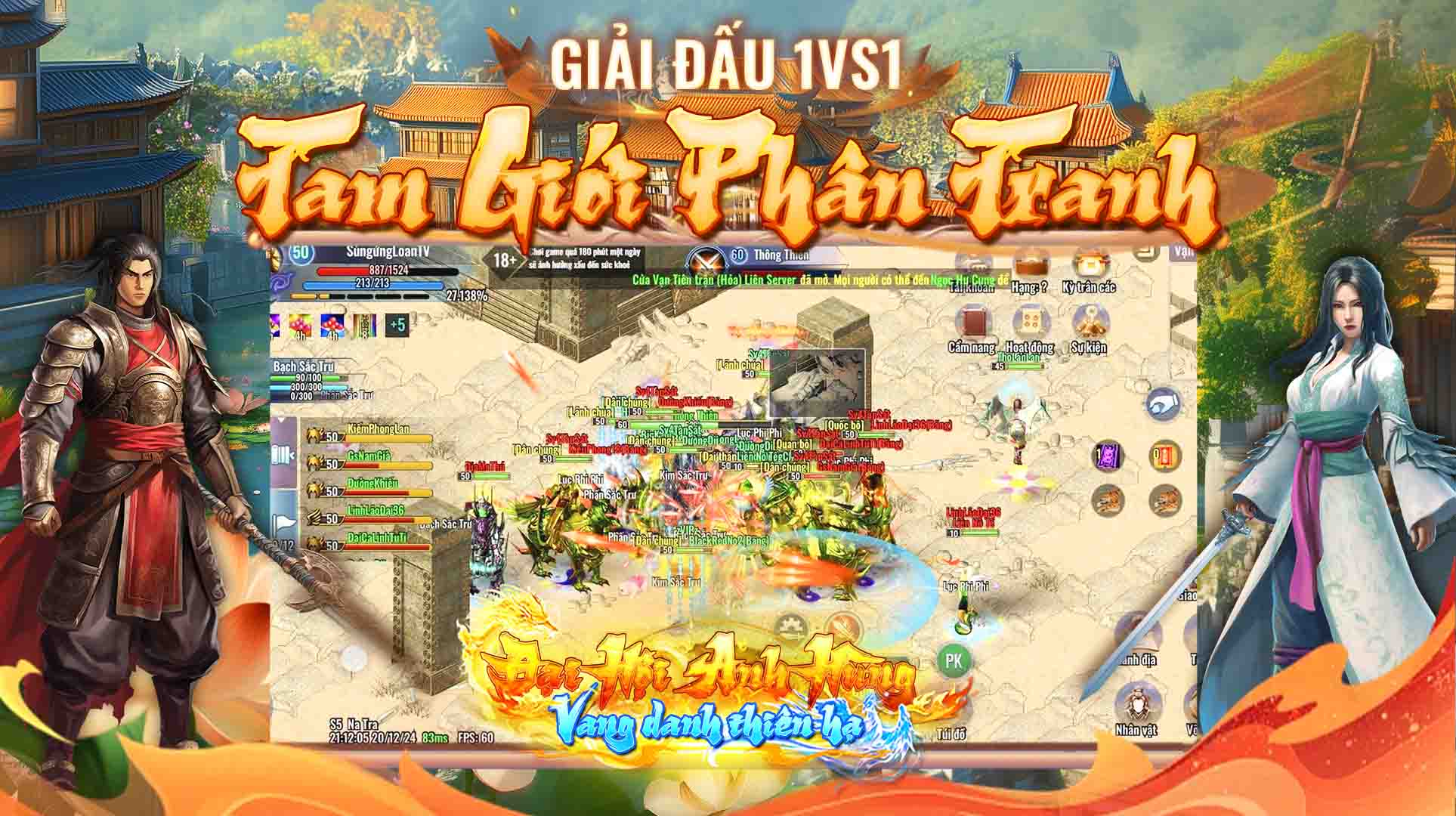 Giải đấu Solo 1vs1 tại sự kiện Offline Đại Hội Anh Hùng - Vang Danh Thiên Hạ | Kiếm Lộc Origin